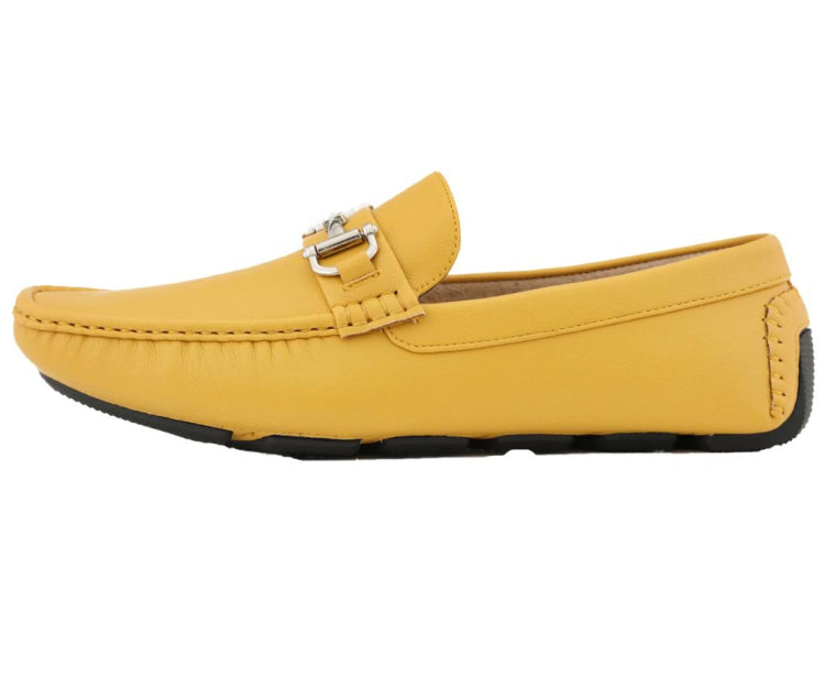 
                      
                        Amali Trentino mustard moccasins side
                      
                    