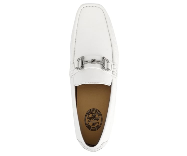 
                      
                        Amali Trentino white moccasins top
                      
                    