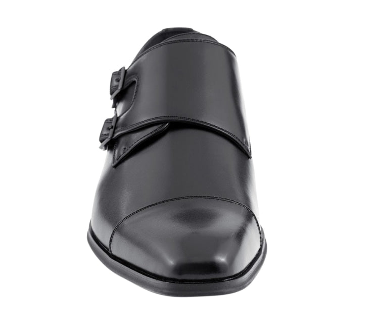 
                      
                        Amali Tucker black monk strap shoes front
                      
                    