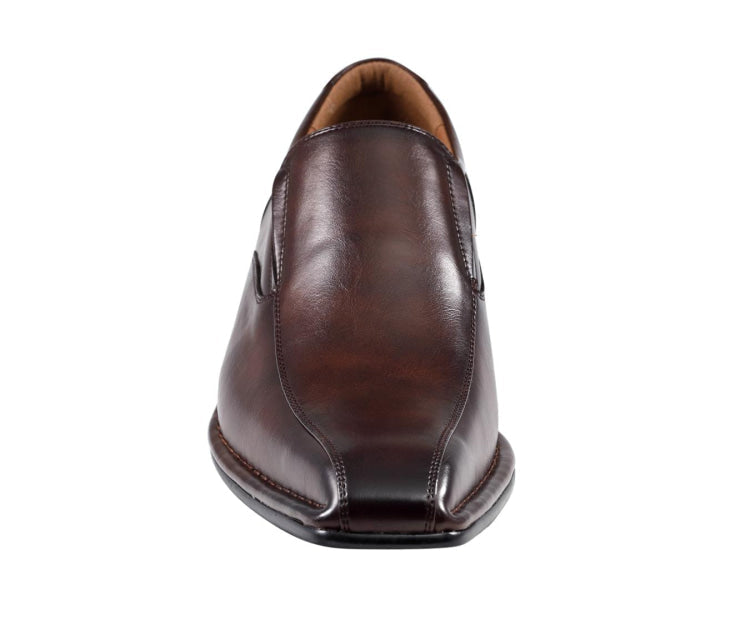 
                      
                        Amali Victor brown square toe loafers front
                      
                    