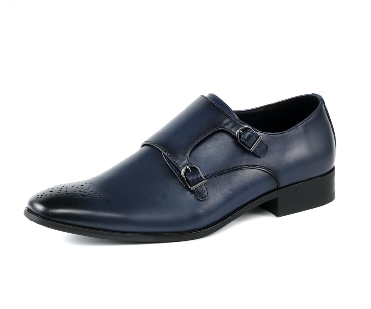 
                      
                        Amali WIllis navy monk straps main
                      
                    