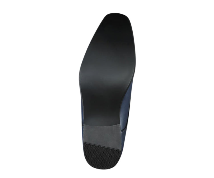 
                      
                        Amali WIllis navy monk straps sole
                      
                    