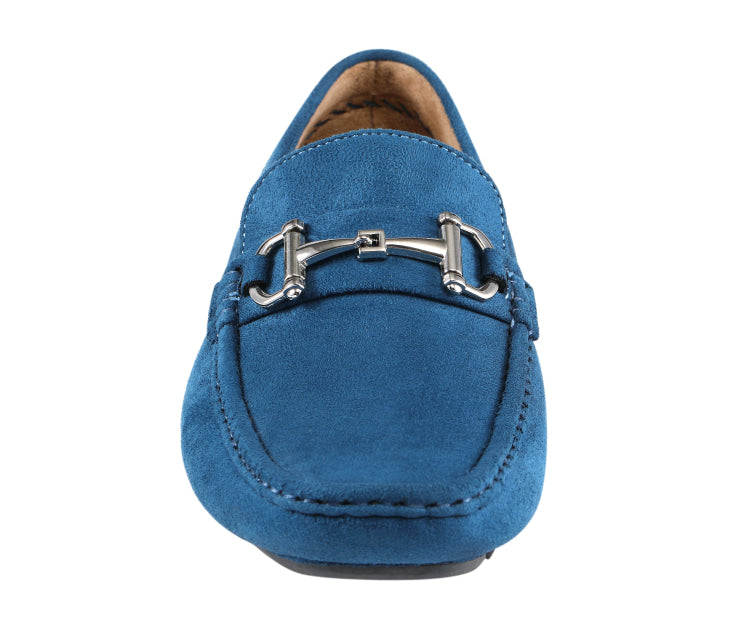 
                      
                        Amali Walken teal driving loafers front
                      
                    