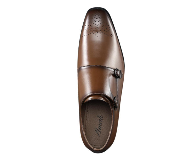 
                      
                        Amali Willis cognac monk straps top
                      
                    