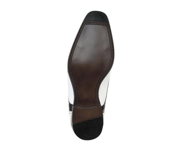 
                      
                        Amali Winston black and white double monk strap shoes sole
                      
                    
