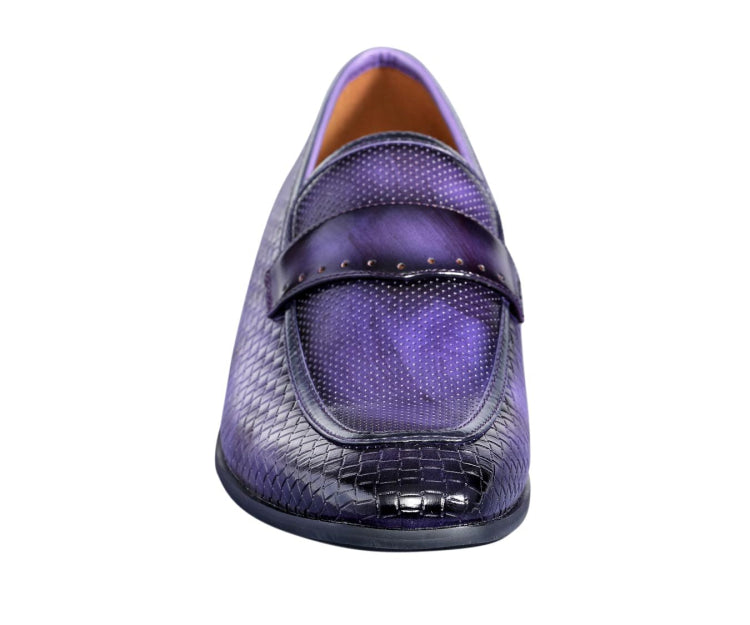 
                      
                        Amali Wren dark purple loafers front
                      
                    
