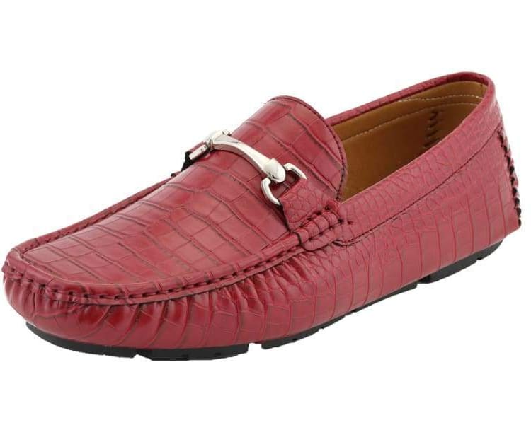 Titus Burgundy Driving Loafers