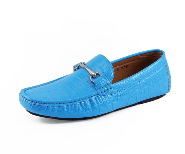 Titus Pool Blue Driving Loafers