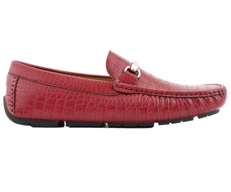 Titus Burgundy Driving Loafers