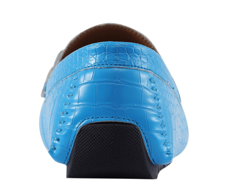 
                      
                        Titus Pool Blue Driving Loafers
                      
                    