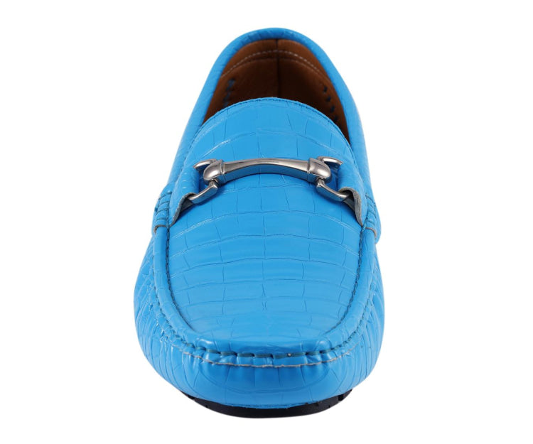 
                      
                        Titus Pool Blue Driving Loafers
                      
                    