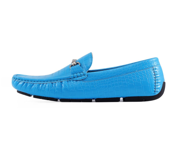 Titus Pool Blue Driving Loafers