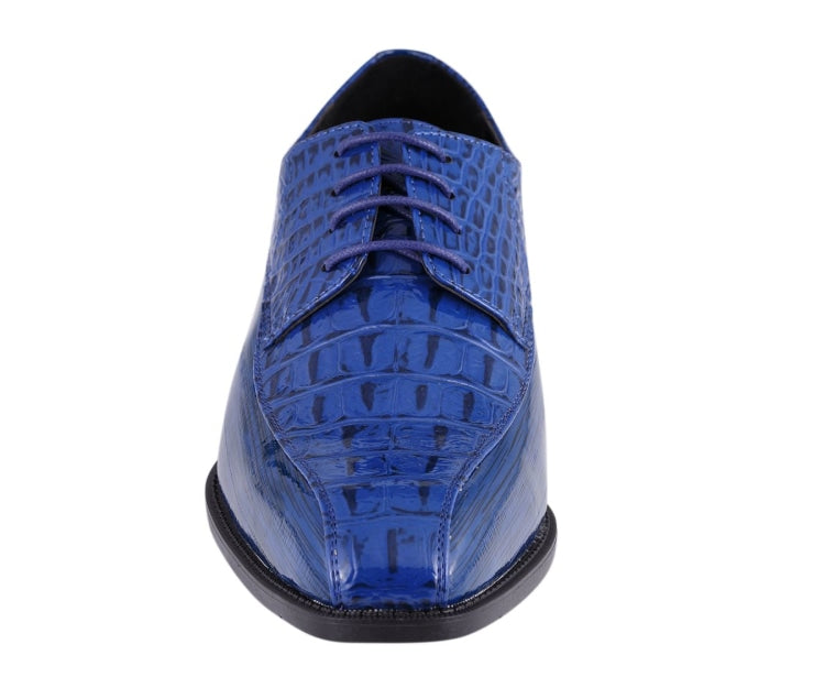 
                      
                        Harvey Royal Alligator Print Oxfords
                      
                    